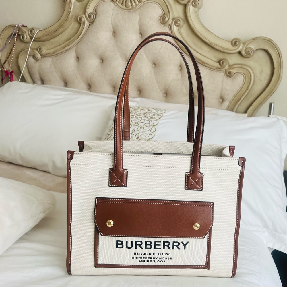 Cream colored tote 13x10 tote
